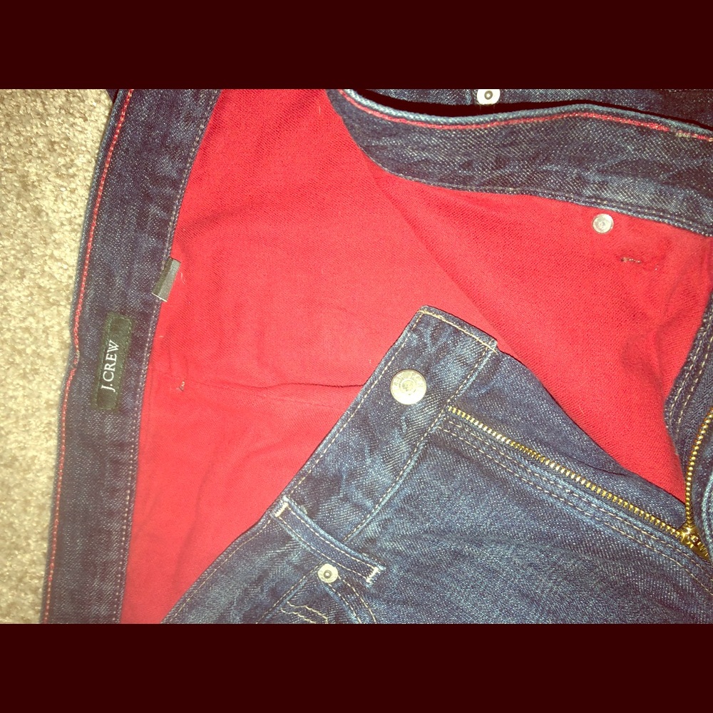 35x32 fleece lined J. Crew Jeans